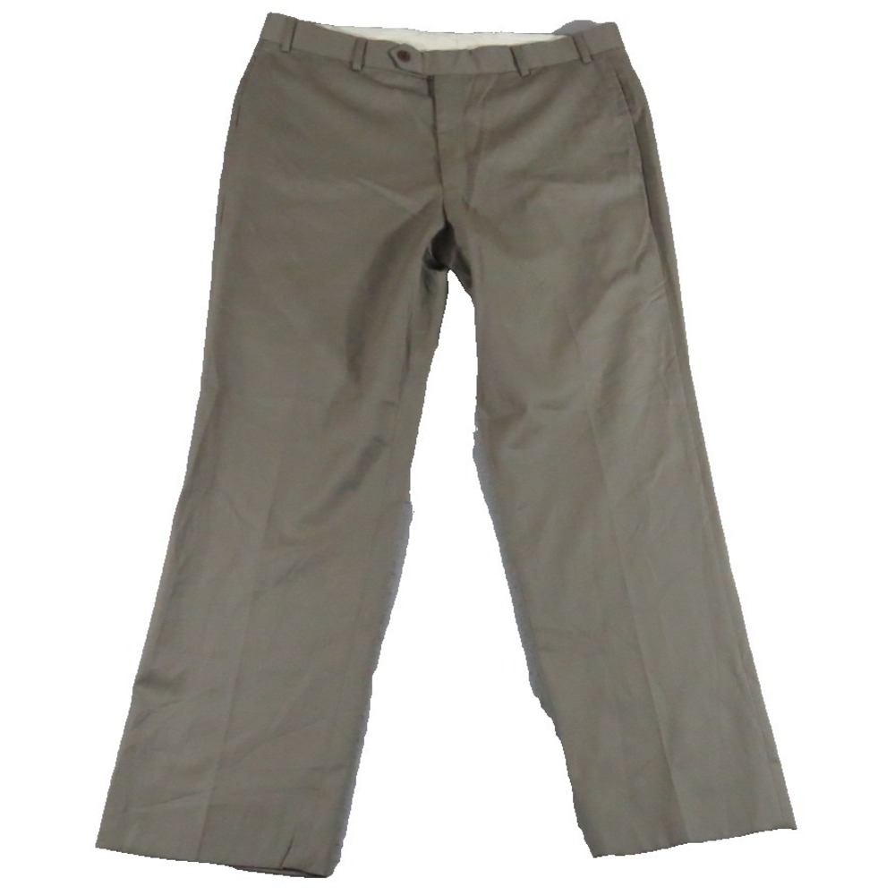 Brooks Brothers Madison Men 38x30 Gray Wool Pleated Cuffed Dress Pants Trousers